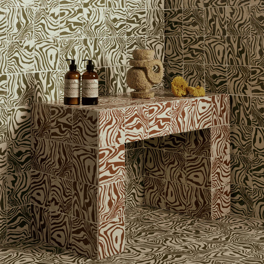 Henry Holland Studio Pour Brown Glazed 13x13cm