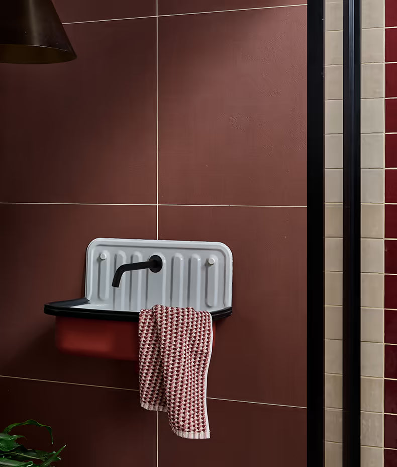 Stucco Textured Red 60x60cm