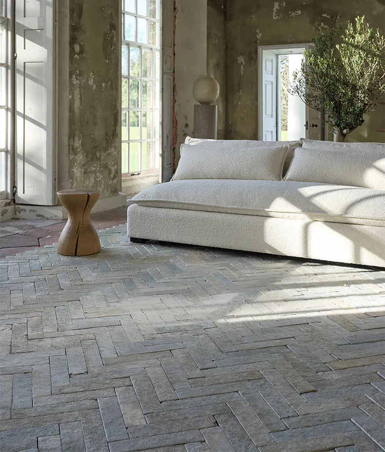 Trusloe Limestone Seasoned Parquet 7x30cm