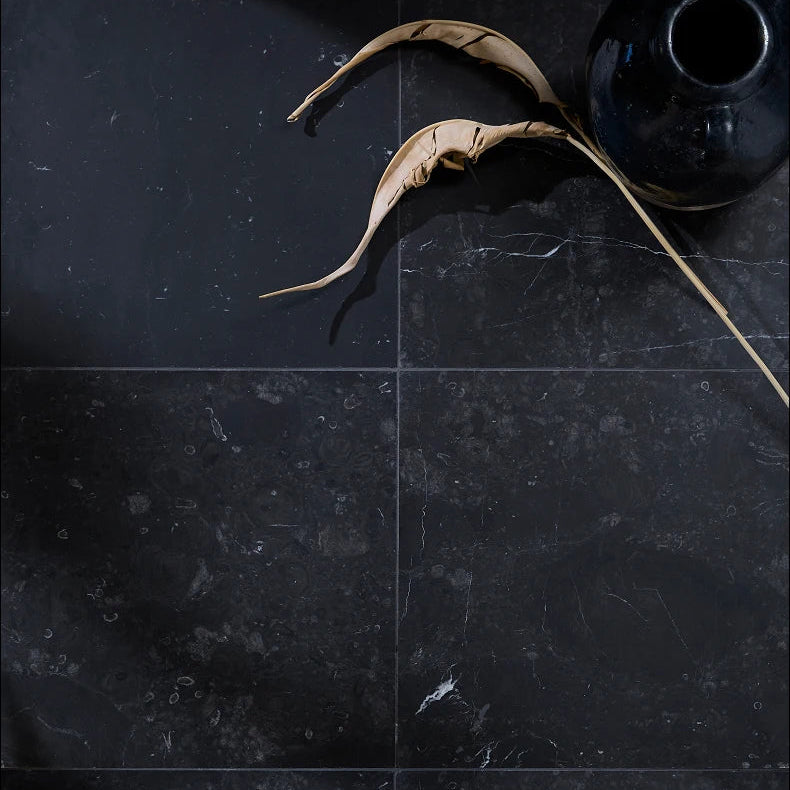 Versailles Honed Noir Marble 45.7x45.7cm