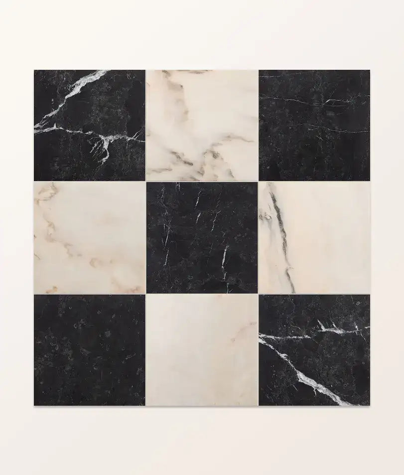 Versailles Honed Noir Marble 45.7x45.7cm