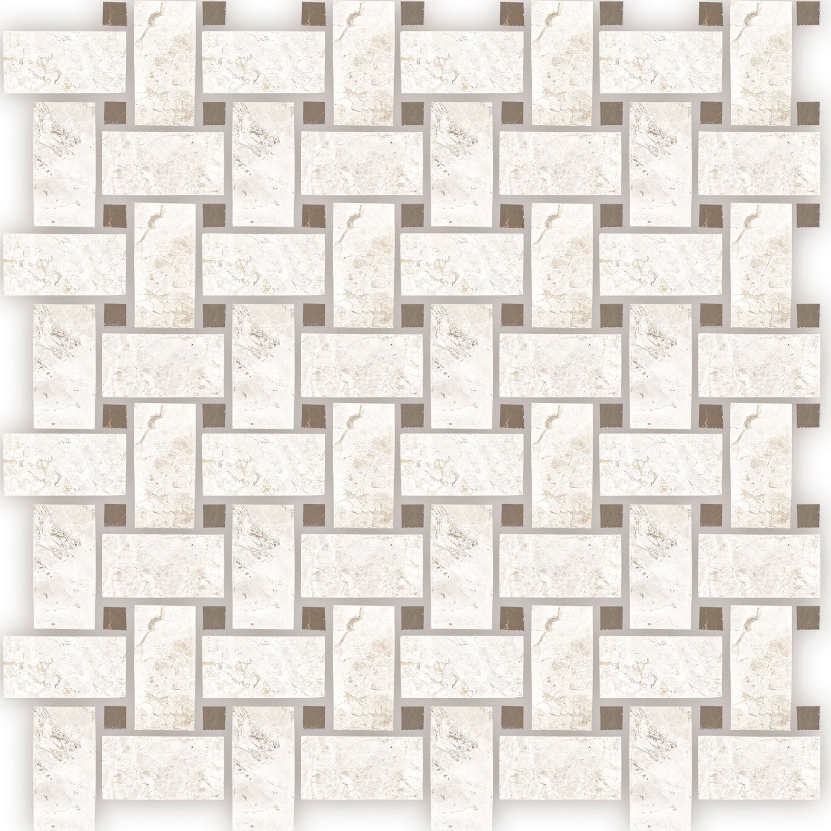 Westhampton Basketweave Limestone Mosaic 31x31cm