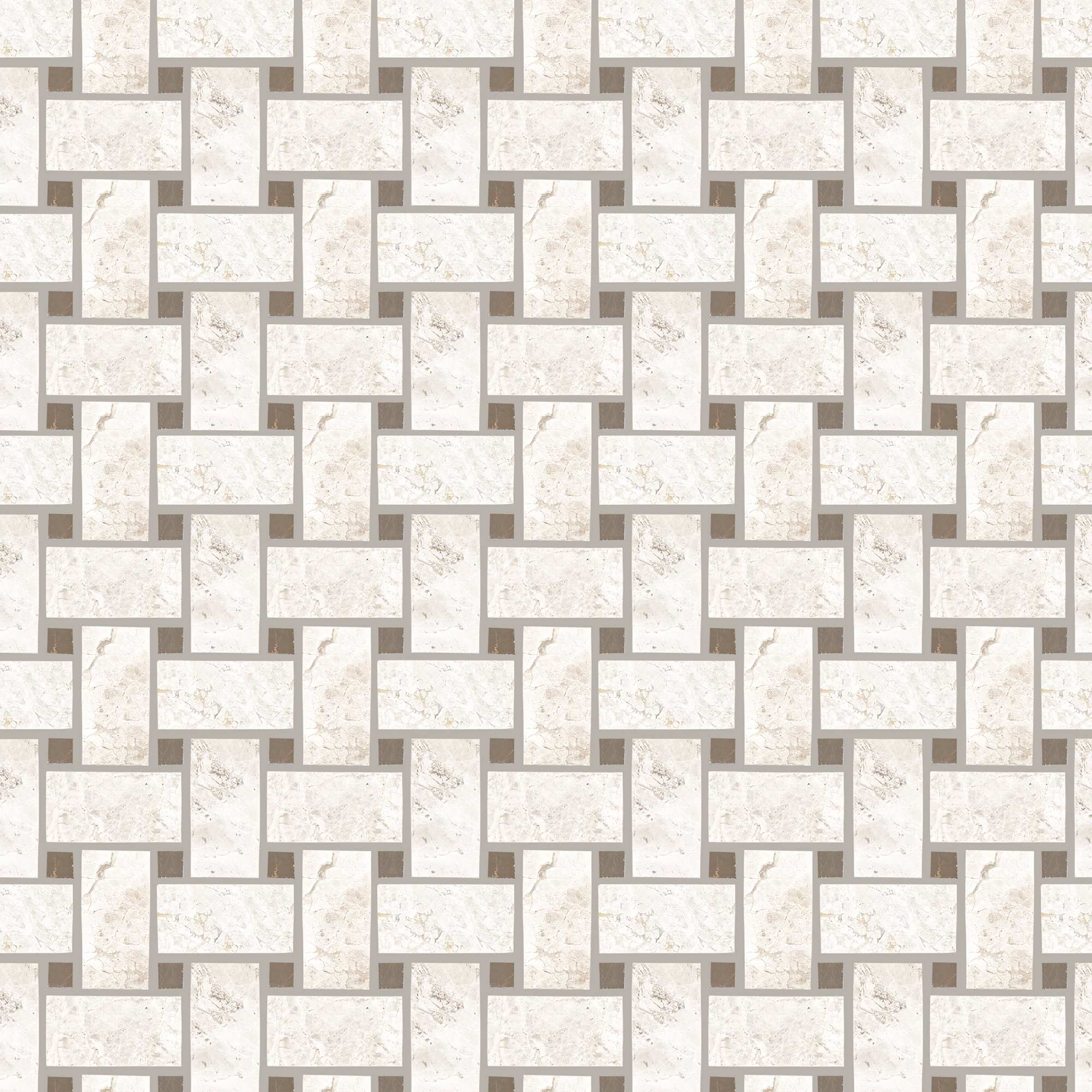 Westhampton Basketweave Limestone Mosaic 31x31cm